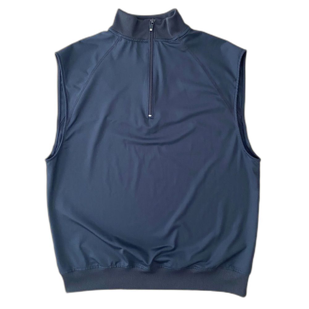 FootJoy Mens Black Golf Quarter Zip Vest Lightweight Size M